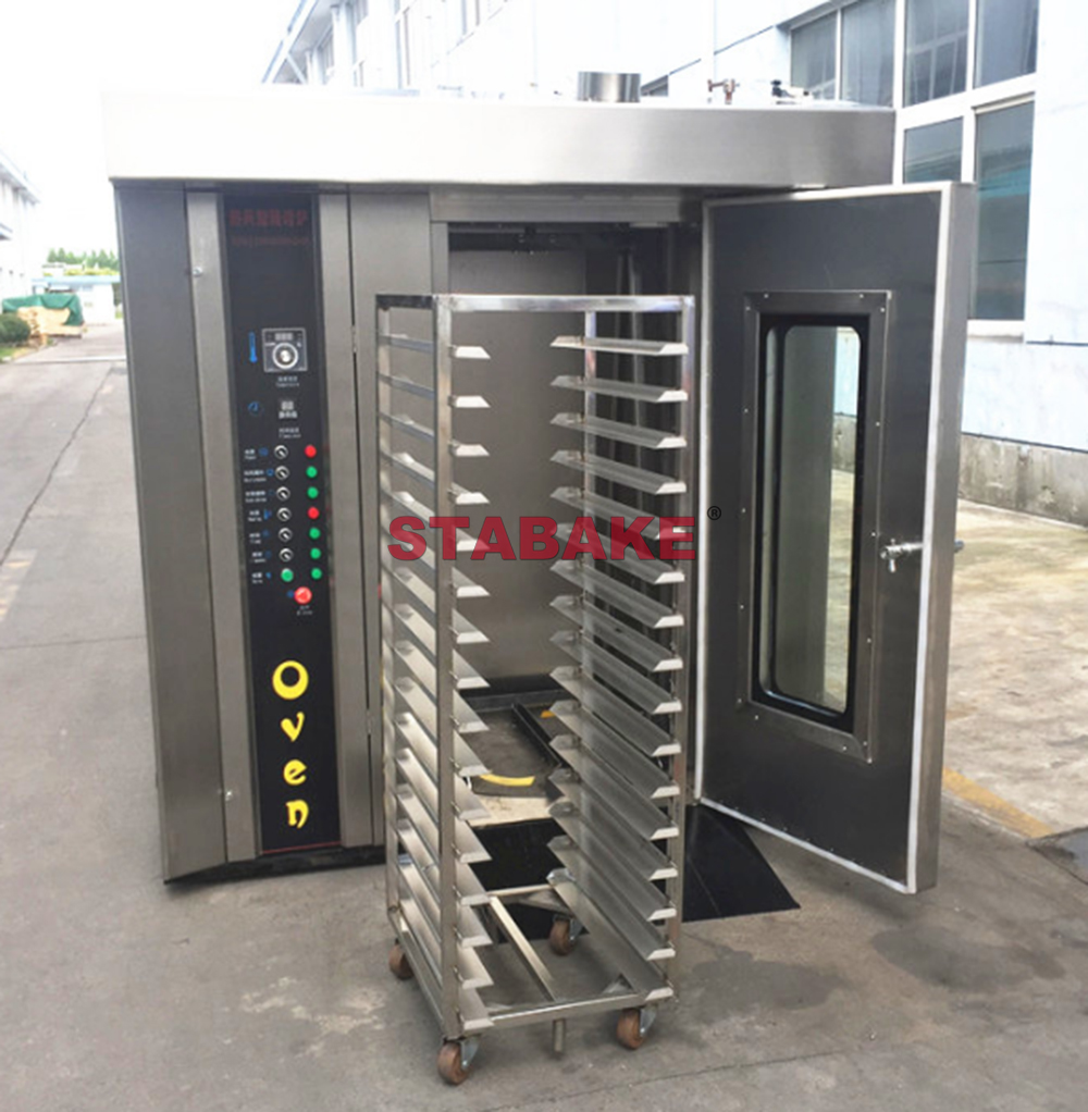 gas 16 trays rotary oven