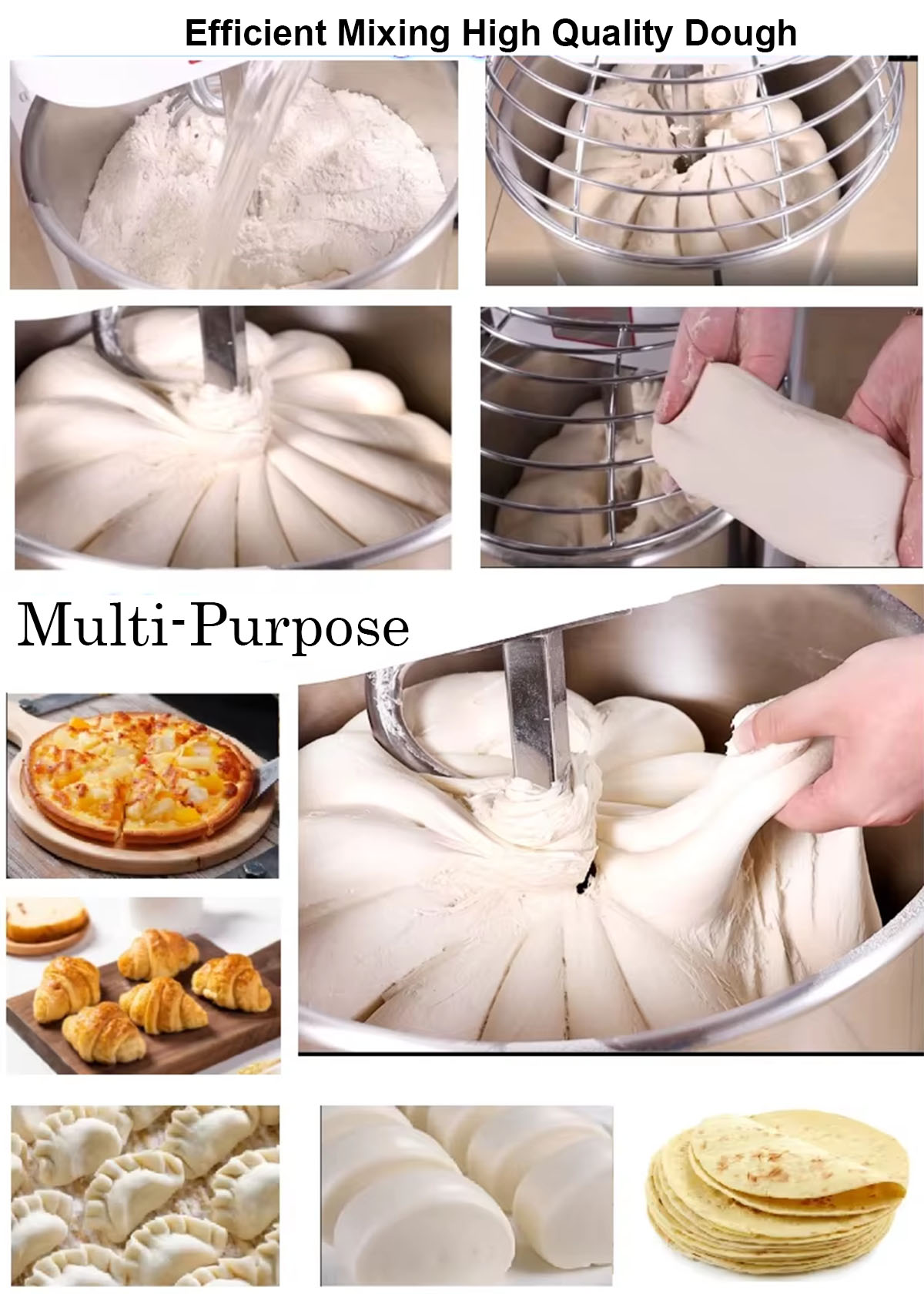 Dough and final products