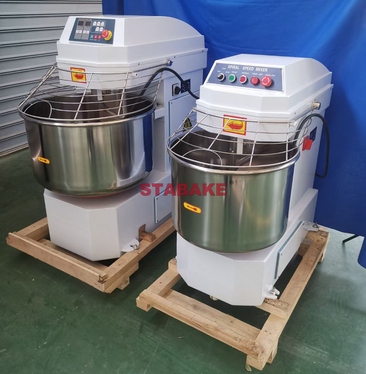Two types Spiral dough mixer